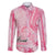 Breast Cancer Awareness Month Family Matching Puletasi and Hawaiian Shirt Butterfly Polynesia Watercolor Pink