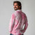 Breast Cancer Awareness Month Long Sleeve Polo Shirt Butterfly Polynesia Watercolor Pink