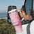 Breast Cancer Awareness Month Tumbler With Handle Butterfly Polynesia Watercolor Pink