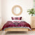 Breast Cancer Warrior Bedding Set Angel Wings Polynesian Pattern