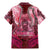 Breast Cancer Warrior Family Matching Mermaid Dress and Hawaiian Shirt Angel Wings Polynesian Pattern