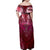 Breast Cancer Warrior Family Matching Off Shoulder Maxi Dress and Hawaiian Shirt Angel Wings Polynesian Pattern