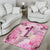 Breast Cancer Polynesian Area Rug I Can Do All Things Through Christ