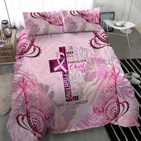 Breast Cancer Polynesian Bedding Set I Can Do All Things Through Christ