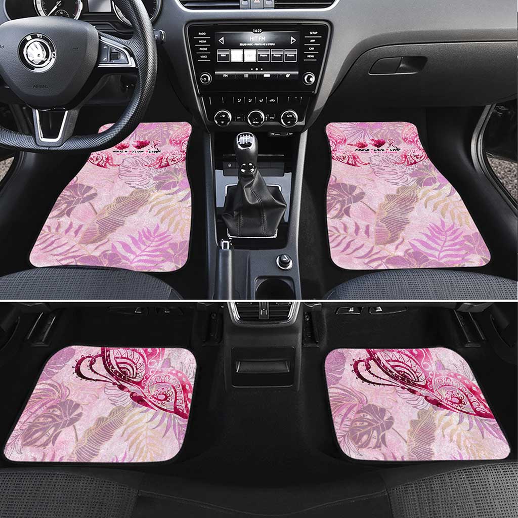 Breast Cancer Polynesian Car Mats I Can Do All Things Through Christ