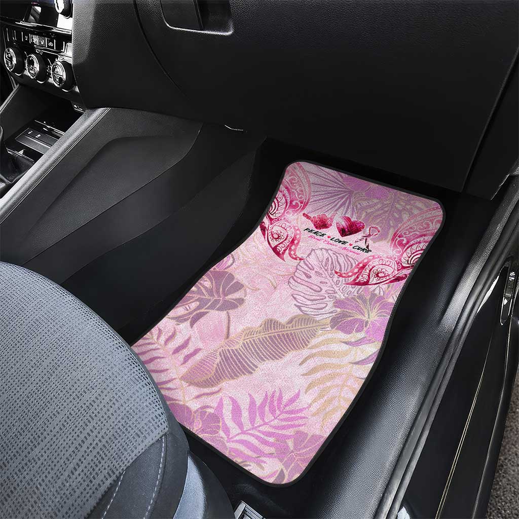 Breast Cancer Polynesian Car Mats I Can Do All Things Through Christ