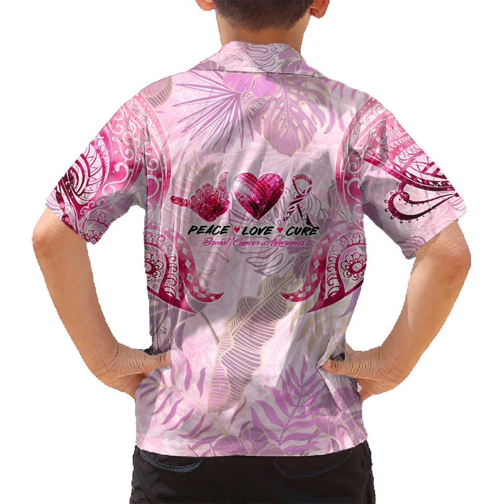 Breast Cancer Polynesian Family Matching Tank Maxi Dress and Hawaiian Shirt I Can Do All Things Through Christ DT02 - Polynesian Pride