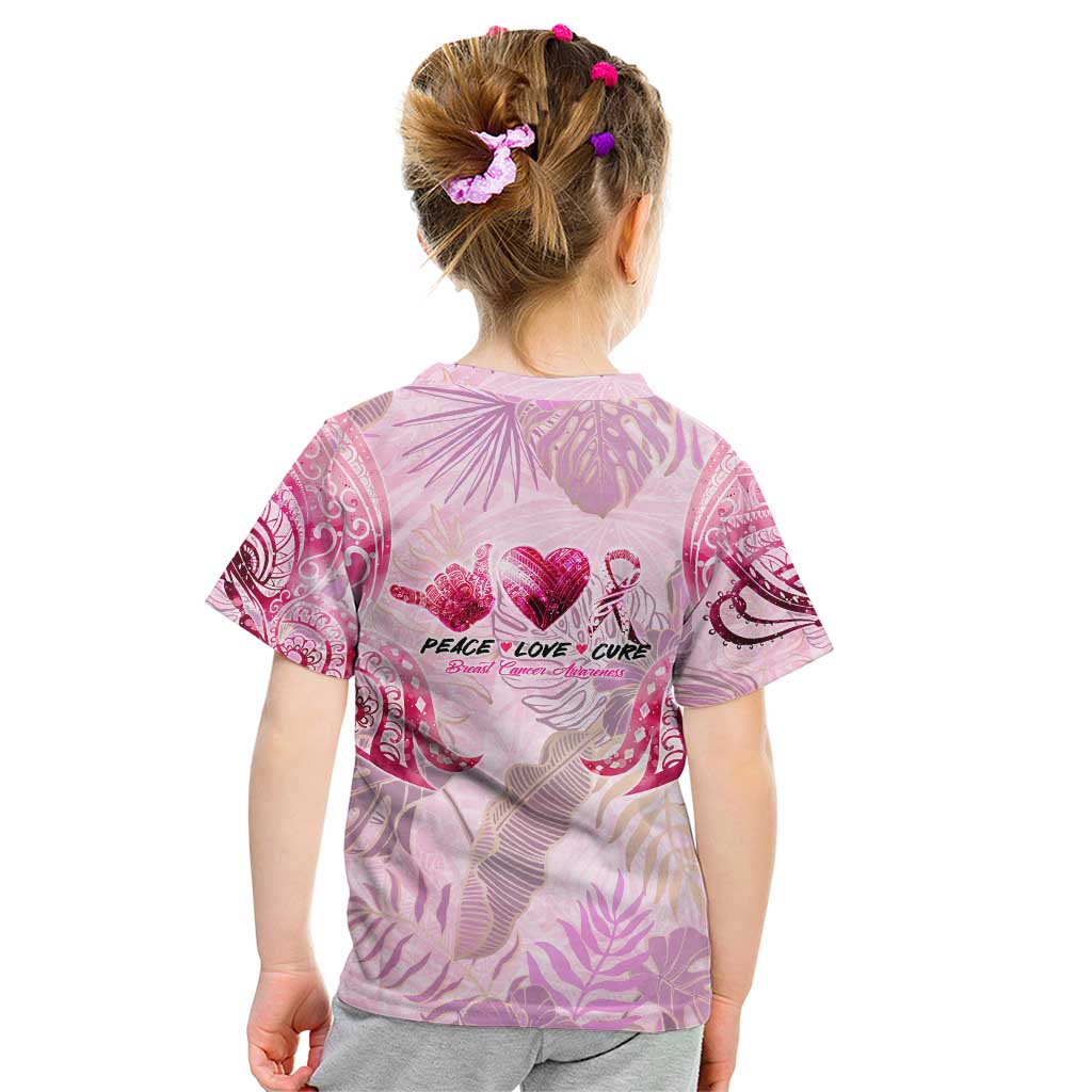 Breast Cancer Polynesian Kid T Shirt I Can Do All Things Through Christ