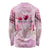 Breast Cancer Polynesian Long Sleeve Shirt I Can Do All Things Through Christ