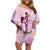 Breast Cancer Polynesian Off Shoulder Short Dress I Can Do All Things Through Christ