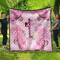 Breast Cancer Polynesian Quilt I Can Do All Things Through Christ DT02 - Polynesian Pride