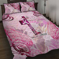 Breast Cancer Polynesian Quilt Bed Set I Can Do All Things Through Christ