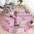Breast Cancer Polynesian Round Carpet I Can Do All Things Through Christ