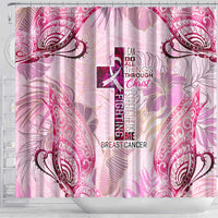 Breast Cancer Polynesian Shower Curtain I Can Do All Things Through Christ DT02 - Polynesian Pride
