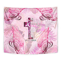 Breast Cancer Polynesian Tapestry I Can Do All Things Through Christ DT02 - Polynesian Pride