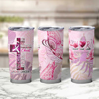 Breast Cancer Polynesian Tumbler Cup I Can Do All Things Through Christ