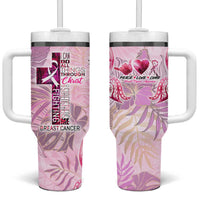 Breast Cancer Polynesian Tumbler With Handle I Can Do All Things Through Christ