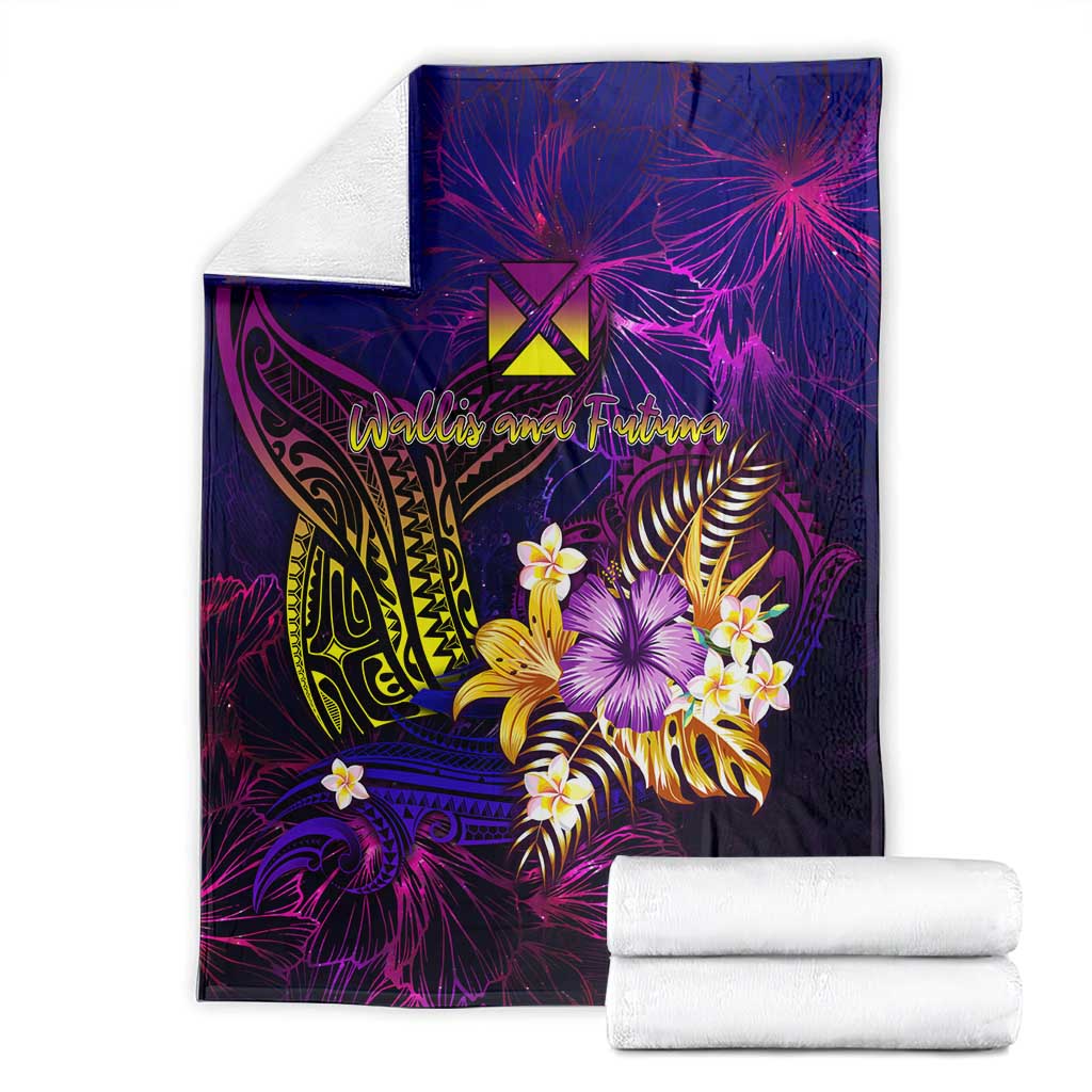 Wallis and Futuna Blanket Whale Hibiscus Polynesian