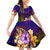 Wallis and Futuna Family Matching Off Shoulder Short Dress and Hawaiian Shirt Whale Hibiscus Polynesian