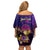 Wallis and Futuna Family Matching Off Shoulder Short Dress and Hawaiian Shirt Whale Hibiscus Polynesian
