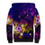 Wallis and Futuna Sherpa Hoodie Whale Hibiscus Polynesian