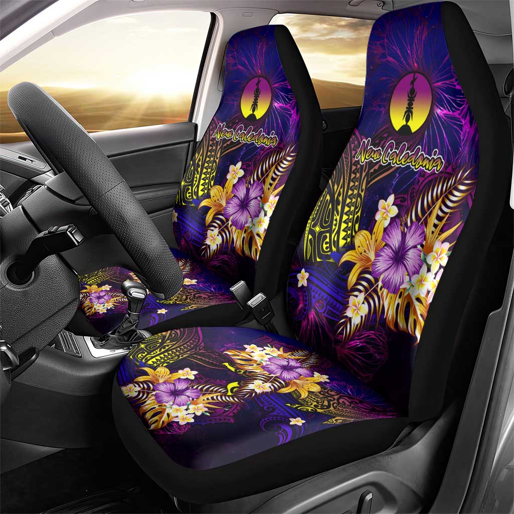 New Caledonia Car Seat Cover Whale Hibiscus Polynesian