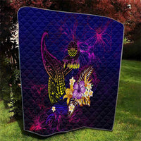 Tahiti French Polynesia Quilt Whale Hibiscus Polynesian