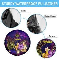 Tahiti French Polynesia Spare Tire Cover Whale Hibiscus Polynesian