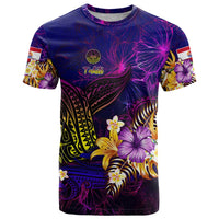 Tahiti French Polynesia T Shirt Whale Hibiscus Polynesian