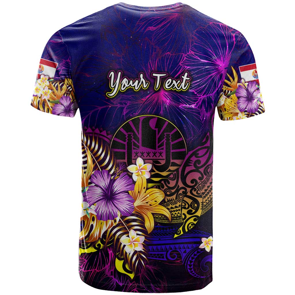 Tahiti French Polynesia T Shirt Whale Hibiscus Polynesian
