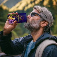 Cook Islands 4 in 1 Can Cooler Tumbler Whale Hibiscus Polynesian