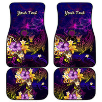 Cook Islands Car Mats Whale Hibiscus Polynesian
