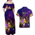 Cook Islands Couples Matching Off Shoulder Maxi Dress and Hawaiian Shirt Whale Hibiscus Polynesian
