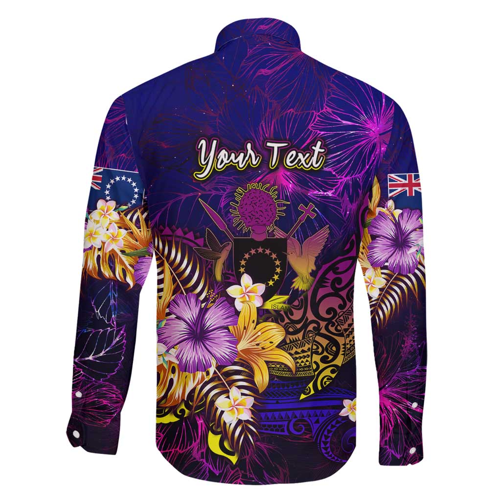 Cook Islands Family Matching Long Sleeve Bodycon Dress and Hawaiian Shirt Whale Hibiscus Polynesian