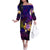 Cook Islands Family Matching Off The Shoulder Long Sleeve Dress and Hawaiian Shirt Whale Hibiscus Polynesian
