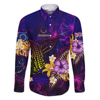 Cook Islands Family Matching Puletasi and Hawaiian Shirt Whale Hibiscus Polynesian