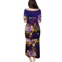 Cook Islands Family Matching Puletasi and Hawaiian Shirt Whale Hibiscus Polynesian