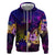 Cook Islands Hoodie Whale Hibiscus Polynesian