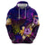 Cook Islands Hoodie Whale Hibiscus Polynesian