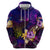 Cook Islands Hoodie Whale Hibiscus Polynesian