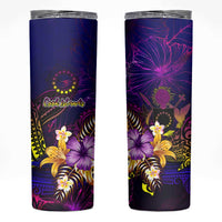 Cook Islands Skinny Tumbler Whale Hibiscus Polynesian