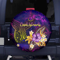 Cook Islands Spare Tire Cover Whale Hibiscus Polynesian