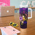Cook Islands Tumbler With Handle Whale Hibiscus Polynesian