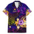 Nauru Family Matching Off Shoulder Short Dress and Hawaiian Shirt Whale Hibiscus Polynesian