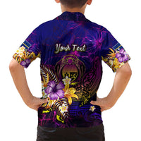 Nauru Family Matching Tank Maxi Dress and Hawaiian Shirt Whale Hibiscus Polynesian
