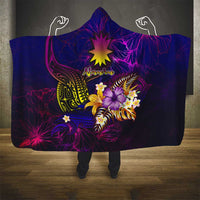 Nauru Hooded Blanket Whale Hibiscus Polynesian