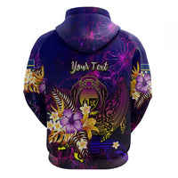 Nauru Hoodie Whale Hibiscus Polynesian