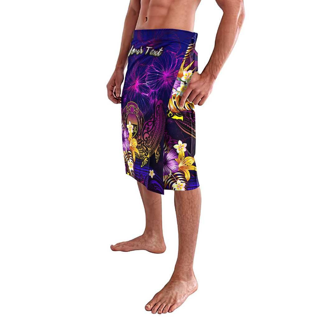 Nauru Lavalava Whale Hibiscus Polynesian