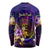 Nauru Long Sleeve Shirt Whale Hibiscus Polynesian