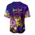 Tuvalu Baseball Jersey Whale Hibiscus Polynesian